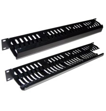 Органайзер Кабельный органайзер 19" c крышкой на 24 порта, 2U