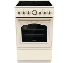 Плита GORENJE/ Тип плиты: электрическая, Тип варочной поверхности: стеклокерамическая, Цвет: бежевый, Гриль: Есть, Ширина, см: 50