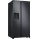 Холодильник Samsung/ 178x91.2.x71.6, 660/240 л, Диспенсер льда и воды, Metal Cooling, No Frost, side by side, матовый черный