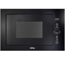 Встраиваемая микроволновая печь Korting/ 38.8х59.4х37.4 см, 25 л, 900 Вт, гриль: 1000 Вт, сенсорное управление, LED дисплей, 8 автопрограмм, черное стекло