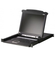 8-портовый KVM-переключатель с ЖК-дисплеем Slideaway/ SINGLE RAIL 8P PS/2-USB LCDKVMP 19INCH