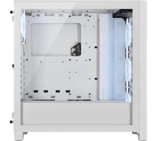 Корпус без блока питания/ Case Corsair iCUE 4000D RGB Airflow, Midi-Tower, TG, 3x120mm RGB, 1xUSB-A 3.2, 1xUSB 3.2 Type-C, E-ATX, ATX, mATX, mITX White