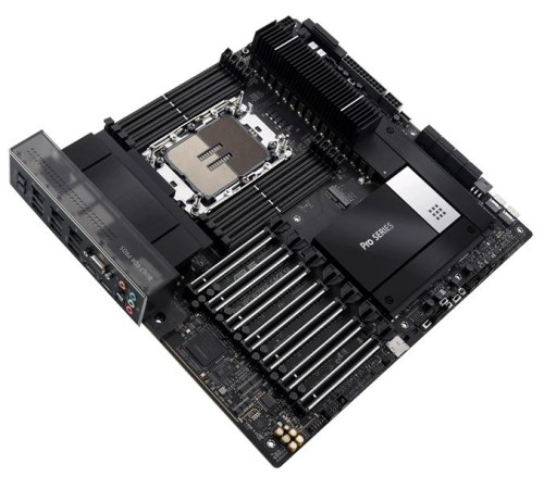 Материнская плата ASUS PRO WS W790E-SAGE SE, Intel® W790, 8*DDR5, 8*SATA, 3*M.2, 2 x SlimSAS, 5*USB 3.2, 2*USB 2.0,Type-C, 11*PCIx16, VGA, CEB; 90MB1C20-M0EAY0