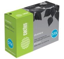 -/ Картридж лазерный Cactus CS-Q7551XS Q7551X черный (13000стр.) для HP LJ P3005/M3027/M3035