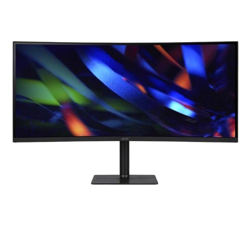 Монитор/ ACER CZ342CURVbmiphuzx 34'', ZeroFrame, Curved 1000R Black, 21:9, VA, 3440x1440, 1 / 0,5ms, 300cd, 180Hz, 1xHDMI(2.0) + 1xDP(1.4) + 1xType-C(65W) + Audio out + USB2.0+USB-B (2up 2down), Speakers 3Wx2, FreeSync Premium, HDR 10, H.Adj. 110, Delta E Монитор/ ACER CZ342CURVbmiphuzx 34'', ZeroFrame, Curved 1000R Black, 21:9, VA, 3440x1440, 1 / 0,5ms, 300cd, 180Hz, 1xHDMI(2.0) + 1xDP(1.4) + 1xType-C(65W) + Audio out + USB2.0+USB-B (2up 2down), Speakers 3Wx2, FreeSync Premium, HDR 10, H.Adj. 110, Delta E
