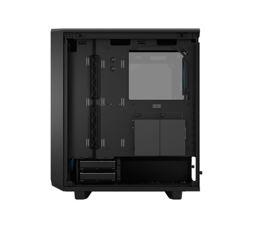 Корпус ПК без блока питания/ Case Fractal Design Meshify 2 Compact Lite RGB TG Light Tint, Midi-Tower, 4x120mm RGB, 2xUSB-A 3.2 ATX, mATX, mITX Black