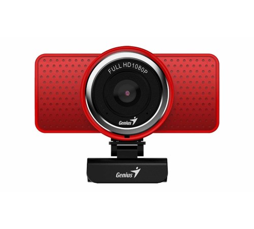 Веб-камера Genius ECam 8000 красная (Red) new package, 1080p Full HD, Mic, 360°, универсальное мониторное крепление, гнездо для штатива Веб-камера Genius ECam 8000 красная (Red) new package, 1080p Full HD, Mic, 360°, универсальное мониторное крепление, гнездо для штатива
