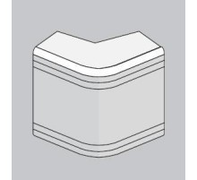 NEA 80x40 Угол внешний неизменяемый (90гр.)