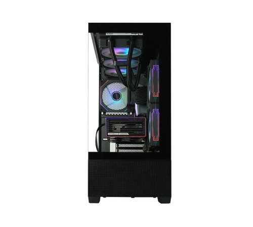 корпус ZALMAN CHRONIX, ATX, BLACK, WINDOW, 1xCombo (3.5’’ or 2.5’’), 1x3.5’’HDD, 2x2.5’’SSD, 1xUSB2.0, 1xUSB3.0, 1xUSB Type-C, SIDE 2x120mm ARGB, REAR 1x120mm ARGB