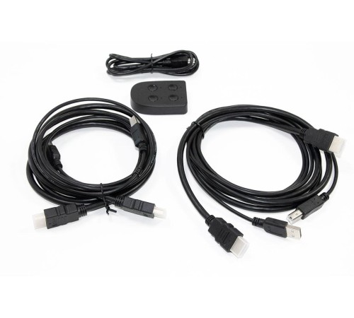 Коммутатор/ DKVM-410H 4-port KVM Switch, HDMI+USB ports