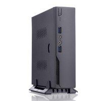 Корпус с блоком питания 120 Ватт/ Case Foxline FL-L01-AD120-D65 mITX,w/2xUSB3.0, VESA, CPU cooler, w/120W pwr adapter, w/pwr cord