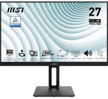 Монитор MSI PRO MP271AP 27" 16:9 FHD(1920x1080), IPS Flat, 1ms(MPRT), 1000:1, 100M:1, 300nit, 178/178, HDMI 1.4b, DP 1.2a, VGA, Speaker, Tilt, Swivel, Height, Pivot, 100HZ, Black, 1y war-ty