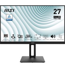 Монитор MSI PRO MP271AP 27" 16:9 FHD(1920x1080), IPS Flat, 1ms(MPRT), 1000:1, 100M:1, 300nit, 178/178, HDMI 1.4b, DP 1.2a, VGA, Speaker, Tilt, Swivel, Height, Pivot, 100HZ, Black, 1y war-ty