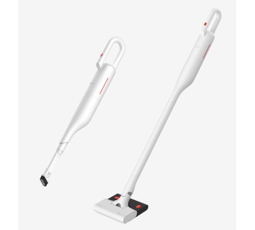 Пылесос deerma Vacuum Cleaner VC01 Max White, 100W, Dust tank capacity: 0.6L, Battery capacity: 2500 mAh, Working time: 45min (on turbo mode: 20min), Charging time: 4.5h, Filter type: HEPA (Вскрытая упаковка) Пылесос deerma Vacuum Cleaner VC01 Max White, 100W, Dust tank capacity: 0.6L, Battery capacity: 2500 mAh, Working time: 45min (on turbo mode: 20min), Charging time: 4.5h, Filter type: HEPA (Вскрытая упаковка)