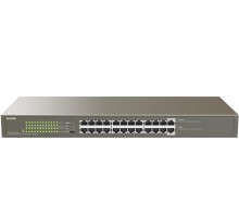 Коммутатор/ Tenda TEG1124P-24-250W 1000M&PoE 24-Port Gigabit Ethernet Switch with 24-Port PoE