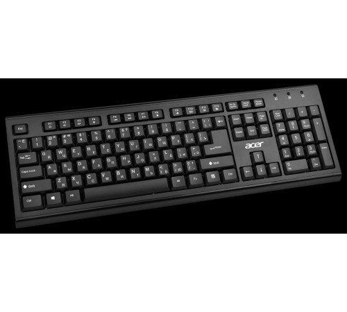 Набор клавиатура+мышь/ Беспроводной набор (клав+мышь) ACER OKR120 Wireless 2.4G combo set black Набор клавиатура+мышь/ Беспроводной набор (клав+мышь) ACER OKR120 Wireless 2.4G combo set black