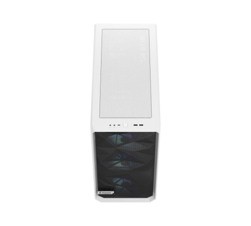 Корпус ПК без блока питания/ Case Fractal Design Meshify 2 RGB TG Clear Tint, Midi-Tower, 4x140mm RGB, 2xUSB-A 3.2 + 1xUSB 3.2 Type-C E-ATX, ATX, mATX, mITX White