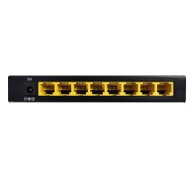 Коммутатор/ Unmanaged Switch 8x100Base-TX, metal case