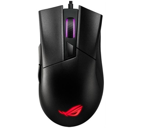 Мышь ASUS ROG GLADIUS II CORE, 92,5g, Wired, 6,2K DPI Sensor, 6 Programmable Buttons, Black