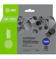 -/ Картридж струйный Cactus CS-EPT02Q1 T02Q черный пигментный (1084мл) для Epson WorkForce Enterprise W