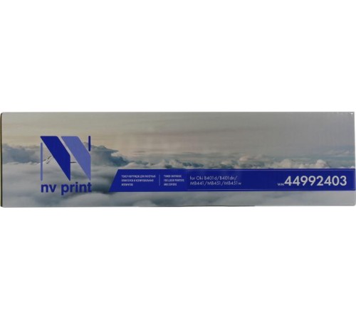 -/ Тонер-картридж NVP NV-44992403 для Oki 401d/ 401dn/ MB 441dn/ 451dn/ 451w (1500k)