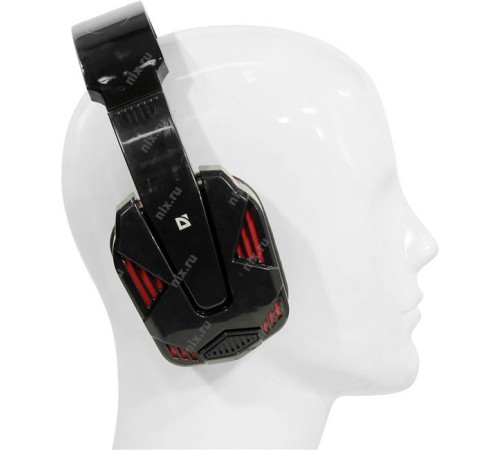 Defender Игровая гарнитура Warhead G-260 красный + черный, кабель 1,8 м