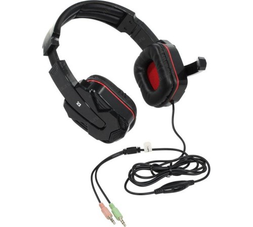 Defender Игровая гарнитура Warhead G-260 красный + черный, кабель 1,8 м