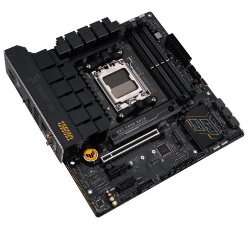 Материнская плата ASUS TUF GAMING B650M-E WIFI, AM5, B650, 4*DDR5, 4*SATA, 2*M.2, 3*USB 3.2, 4*USB 2.0, Type-C, 2*PCIx16, 2*PCIx1, 2*DP+HDMI, mATX; 90MB1FV0-M0EAY0 (незначительное повреждение коробки)