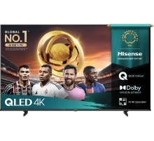 Телевизор ЖК 55'' Hisense/ 55", QLED, Ultra HD, Smart TV (ОС VIDAA U9), Wi-Fi, DVB-T2/T/C/S2/S, 2х7W, CI+(1.4), 3хHDMI, 2хUSB, Works with Alexa, Alexa Built-in, VIDAA Voice, Yandex, Black 2025