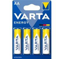 Батарейка AA/ Батарейка Varta ENERGY LR6 AA BL4 Alkaline 1.5V (4106) (4/80/400) (4 шт.)