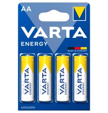 Батарейка AA/ Батарейка Varta ENERGY LR6 AA BL4 Alkaline 1.5V (4106) (4/80/400) (4 шт.)