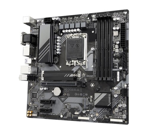 Материнская плата/ MB GIGABYTE INTEL B760 s1700, 4xDDR5(192GB), D-SUB/HDMI 2.0/2xDP, 1xPCIe 4.0x16, 2xPCIe 3.0, 1xLAN (2.5GbE), 4xSATA 6Gb/s, 1xM.2, 1xUSB-C, 3xUSB 3.2, 4xUSB 2.0, 1xPS/2, mATX Материнская плата/ MB GIGABYTE INTEL B760 s1700, 4xDDR5(192GB), D-SUB/HDMI 2.0/2xDP, 1xPCIe 4.0x16, 2xPCIe 3.0, 1xLAN (2.5GbE), 4xSATA 6Gb/s, 1xM.2, 1xUSB-C, 3xUSB 3.2, 4xUSB 2.0, 1xPS/2, mATX