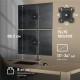 ONKRON кронштейн для двух мониторов 13"-34" настольный, чёрный D208E