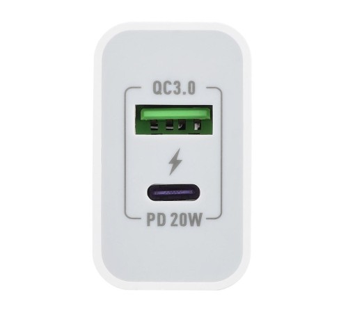 Сетевое З/У/ Сетевое З/У GoPower GPQC08 1USB+1Type-C 20W QC3.0 белый Сетевое З/У/ Сетевое З/У GoPower GPQC08 1USB+1Type-C 20W QC3.0 белый