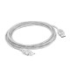 Greenconnect Кабель 1.0m USB 2.0, AM/AM, прозрачный, 28/28 AWG, экран, армированный, морозостойкий, GCR-UM3M-BB2S-1.0m