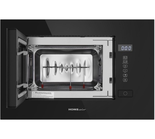 Печь микроволновая электрич. HOMSair MOB205GB/ встраиваемая, 20 л., сенсорные переключатели, 700 Вт, черная
