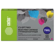 -/ Картридж струйный Cactus CS-EPT7903 79XL пурпурный (24мл) для Epson WorkForce WF-4630 Pro/WF-4640 Pr