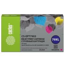 -/ Картридж струйный Cactus CS-EPT7903 79XL пурпурный (24мл) для Epson WorkForce WF-4630 Pro/WF-4640 Pr