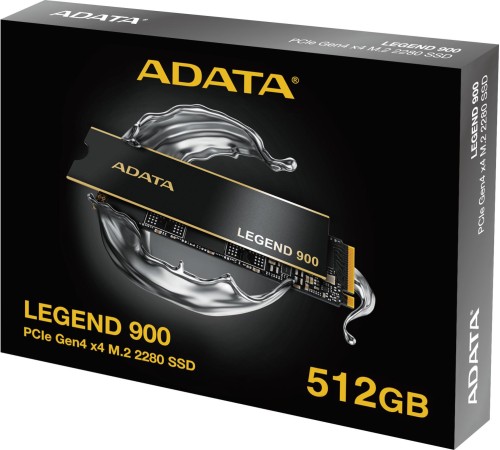 Твердотельный накопитель/ ADATA SSD LEGEND 900, 512GB, M.2(22x80mm), NVMe 1.4, PCIe 4.0 x4, 3D NAND, R/W 6200/2300MB/s, IOPs н.д./н.д., TBW 300, DWPD 0.14, with Heat Sink (5 лет) Твердотельный накопитель/ ADATA SSD LEGEND 900, 512GB, M.2(22x80mm), NVMe 1.4, PCIe 4.0 x4, 3D NAND, R/W 6200/2300MB/s, IOPs н.д./н.д., TBW 300, DWPD 0.14, with Heat Sink (5 лет)