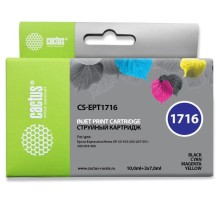 -/ Картридж струйный Cactus CS-EPT1716 17XL черный/желтый/голубой/пурпурный (44.6мл) для Epson XP-33