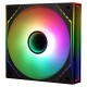 Кулер для корпуса/ Case Cooler Thermalright TL-M12-S (120x124x25mm, 4-pin PWM, ARGB, 47.6CFM, 23.2dBA, 1500RPM, Black)