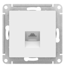 ATLASDESIGN РОЗЕТКА компьютерная RJ45, кат. 5Е, механизм, БЕЛЫЙ