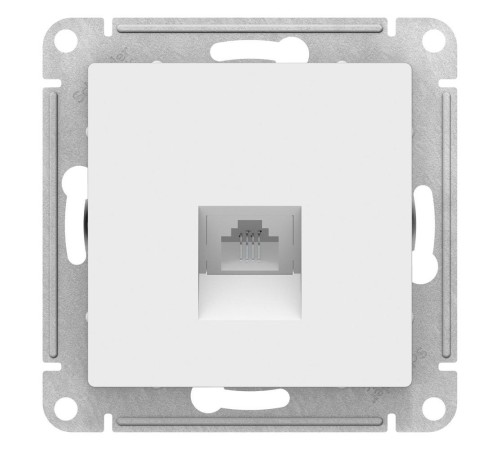 ATLASDESIGN РОЗЕТКА компьютерная RJ45, кат. 5Е, механизм, БЕЛЫЙ