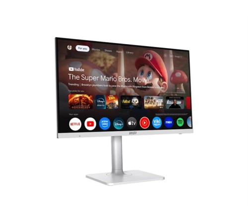 Монитор MSI Modern MD272UPSW 27" 16:9 UHD(3840x2160) IPS Flat,4ms(GTG),1000:1,100M:1,300nits,1xHDMI,1xDP,1xUSB-C,2xUSB-A,1xRJ45,Speaker,Tilt,Swivel,Height,Pivot,60Hz,White,1y war-ty