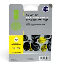 -/ Картридж струйный Cactus CS-LC1100Y желтый (16мл) для Brother DCP-385c/6690cw/MFC-990/5890/5895/6490
