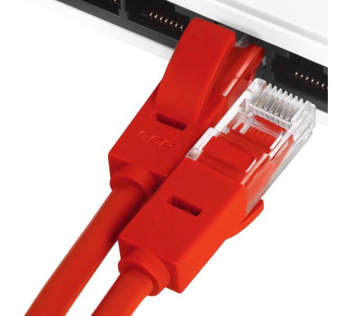 Greenconnect Патч-корд прямой 7.5m, UTP кат.5e, красный, позолоченные контакты, 24 AWG, литой, GCR-LNC04-7.5m, ethernet high speed 1 Гбит/с, RJ45, T568B Greenconnect Патч-корд прямой 7.5m, UTP кат.5e, красный, позолоченные контакты, 24 AWG, литой, GCR-LNC04-7.5m, ethernet high speed 1 Гбит/с, RJ45, T568B