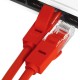 Greenconnect Патч-корд прямой 7.5m, UTP кат.5e, красный, позолоченные контакты, 24 AWG, литой, GCR-LNC04-7.5m, ethernet high speed 1 Гбит/с, RJ45, T568B