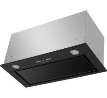 Кухонная вытяжка MAUNFELD/ Кухонная вытяжка MAUNFELD Fantasy 1000ST 60, полновстраиваемая, 4 скорости, электронное управление, таймер, энергоэффективность В, уровень шума 52 дБ ,цвет черное стекло