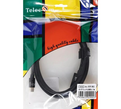 Кабель/ Кабель 1.4V Mini DisplayPort M <--> Display Port M 1,8м  4K@120HZ 8K@60HZ Telecom (TA683M-1.8M)