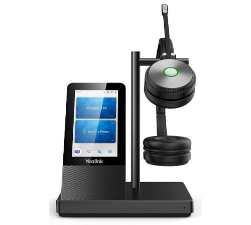 Гарнитура YEALINK WH66 Dual UC Дуо, Беспроводная, HD звук, 160м DECT, Шумоподав, Дисплей 4'', USB-хаб, Bluetooth, шт Гарнитура YEALINK WH66 Dual UC Дуо, Беспроводная, HD звук, 160м DECT, Шумоподав, Дисплей 4'', USB-хаб, Bluetooth, шт